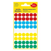 Avery Zweckform 3088 – Gomets adhesivos de marcaje redondo 12 mm surtido – 270 unidades 212358