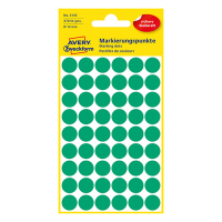 Avery Zweckform 3143 – Gomets adhesivos de marcaje redondo 12 mm verde – 270 unidades 212346