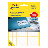 Avery Zweckform 3323 Etiquetas multifuncionales 38 x 14 mm blancas (928 etiquetas) 3323 212178