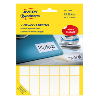 Avery Zweckform 3324 Etiquetas multifuncionales 38 x 18 mm blancas (648 etiquetas) 3324 212182