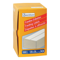 Avery Zweckform 3434 Etiquetas de franqueo 128 x 38 mm blancas (1000 etiquetas) 3434 212220