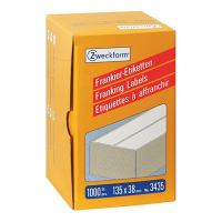 Avery Zweckform 3435 Etiquetas de franqueo 135 x 38 mm, blancas (1000 etiquetas) 3435 212224