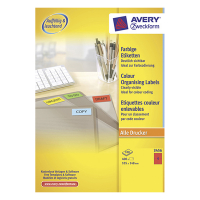 Avery Zweckform 3456 Etiquetas universales A4 105 148 mm rojas (400 etiquetas) 3456 212092