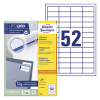 Avery Zweckform 3650 Etiquetas A4 48 x 21 mm — 52 por hoja | Pack 100 hojas 212650 - 1