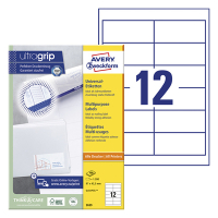 Avery Zweckform 3659 Etiquetas A4 97 x 42,3 mm — 12 por hoja | Pack 100 hojas 212052