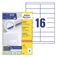 Avery Zweckform 3665 Etiquetas universales A4 105 x 33,8 mm blancas (1600 etiquetas) 3665 212492