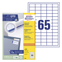 Avery Zweckform 3666 Etiquetas universales A4 38 x 21,2 mm blancas (6.600 etiquetas) 212022