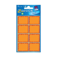 Avery Zweckform 3702A Etiquetas para congelador 28 x 36 mm, color naranja (40 etiquetas) 3702A 212530