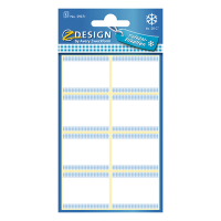 Avery Zweckform 59371 Etiquetas para congelador 28 x 36 mm, azul/blanco (40 etiquetas) 59371 212651