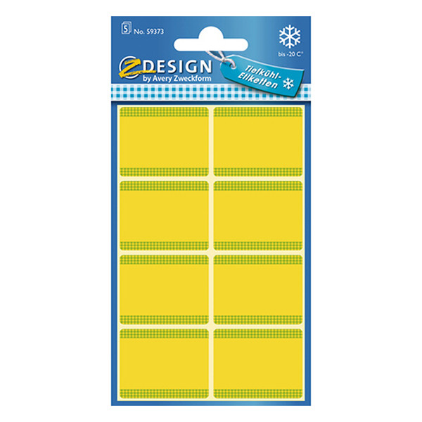 Avery Zweckform 59373 Etiquetas para congelador 28 x 36 mm, amarillas (40 etiquetas) 59373 212652 - 1