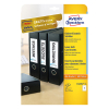 Avery Zweckform C32267-25 Tarjetas insertables para lomo de carpeta, 54 x 190 mm (125 etiquetas) 212816 - 1