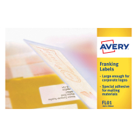 Avery Zweckform FL01 Etiquetas de franqueo 140 x 38 mm blancas (1000 etiquetas) FL01 212226