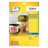 Avery Zweckform J4773-10 Etiquetas resistentes a la intemperie A4, 63,5 x 33,9 mm, blancas (240 etiquetas) 212420 - 1
