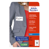 Avery Zweckform J4785-20 Etiquetas autoadhesivas para credenciales para impresoras de inyección de tinta, 50 x 80 mm, blancas (200 etiquetas) 212686 - 1