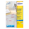 Avery Zweckform J8551-25 Etiquetas transparentes  de 38,1 x 21,2 mm (1625 etiquetas) 212638 - 1