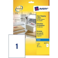Avery Zweckform J8567-25 Etiquetas de envío transparentes de 210 x 297 mm (25 etiquetas) J8567-25 212624