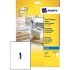 Avery Zweckform J8567-25 Etiquetas de envío transparentes de 210 x 297 mm (25 etiquetas) 212624 - 1