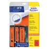 Avery Zweckform L4752-20 Etiquetas para lomo de carpeta 61 x 297 mm, color rojo (60 etiquetas) 212124 - 1
