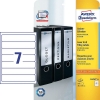 Avery Zweckform L4760-25 Etiquetas para lomo de carpeta 192 x 38 mm, color blanco (175 etiquetas) 212514 - 1