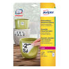 Avery Zweckform L4773REV-20 Etiquetas impermeables extraíbles A4 63,5 x 33,9 mm (480 etiquetas) 212676 - 1