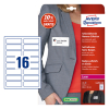 Avery Zweckform L4783-20 Etiquetas autoadhesivas para credenciales 31 x 88,9 mm (320 credenciales) 212688 - 1