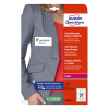 Avery Zweckform L4784-20 Etiquetas autoadhesivas para credenciales 63,5 x 29,6 mm, color blanco/azul (540 credenciales) 212596 - 1