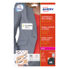 Avery Zweckform L4787-20 Etiquetas autoadhesivas para credenciales 50 x 80 mm, color blanco/azul (200 credenciales) 212594 - 1