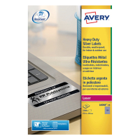 Avery Zweckform L6008-20 Etiquetas de sellado de poliéster de 25,4 x 10 mm (3780 etiquetas) L6008-20 212446