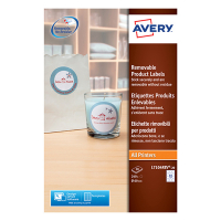 Avery Zweckform L7104REV-20 Etiquetas de producto extraíbles redondas de Ø 60 mm (240 etiquetas) L7104REV-20 212604