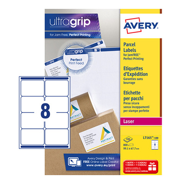 Avery Zweckform L7165-100 Etiquetas de envío A4 99,1 x 67,7 mm blancas (800 etiquetas)