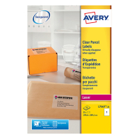Avery Zweckform L7567-25 Etiquetas transparentes de 210 x 297 mm (25 etiquetas) L7567-25 212558