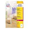 Avery Zweckform L7784-25 etiquetas transparentes A4 210 x 297 mm (25 etiquetas)