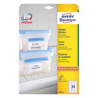 Avery Zweckform L7970-25 Etiquetas para congelador de  63,5 x 33,9 mm (600 etiquetas) L7970-25 212658