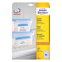 Avery Zweckform L7971-25 Etiquetas para congelador de 38,1 x 21,2 mm (1625 etiquetas) L7971-25 212659