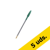Pack x5: BIC Cristal Bolígrafo Verde 240421 - 1