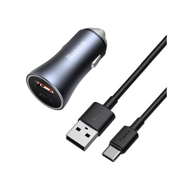 Baseus Cargador Rápido para Coche 40 W | USB-C + USB-A ABA00162 - 5