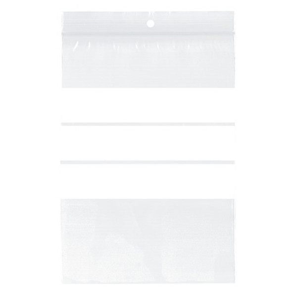 Bolsa grip con superficie de escritura 60 mm x 80 mm 123tinta - 100 piezas  300749 - 1