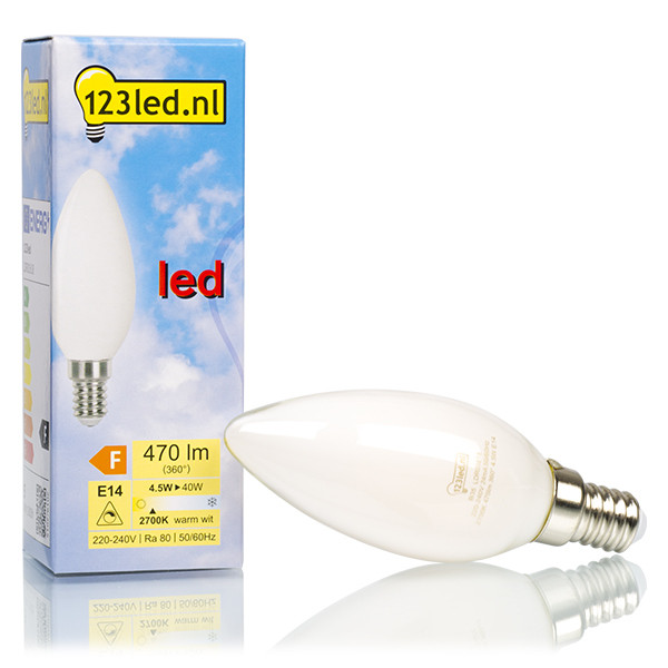 Bombilla LED E14 C35 Luz Cálida Vela Mate Regulable (4W) - 123tinta  LDR01618 - 1