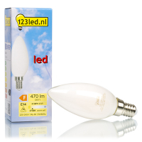 Bombilla LED E14 C35 Luz Cálida Vela Mate Regulable (4W) - 123tinta  LDR01618