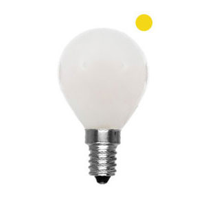 Bombilla LED E14 G45 Luz Cálida Redonda Mate (4W) 608 425763 - 1