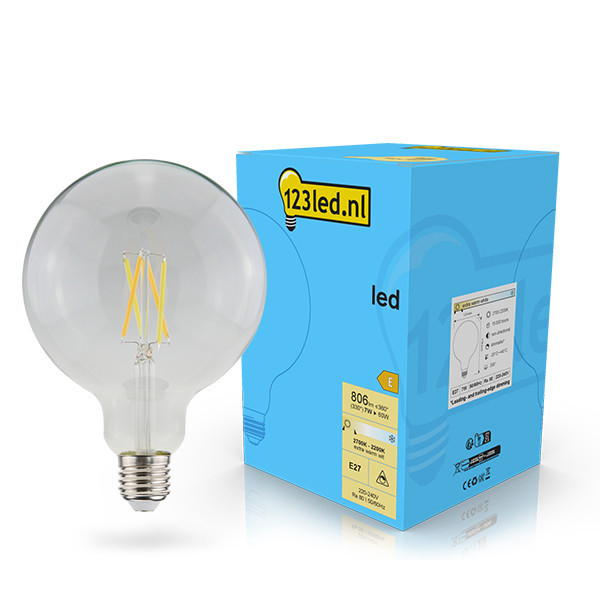 Bombilla LED E27 bola filamento regulable luz cálida (7W) - 123tinta LDR02108 - 1
