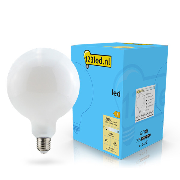 Bombilla LED E27 bola mate regulable luz cálida (7W) - 123tinta  LDR02106 - 1