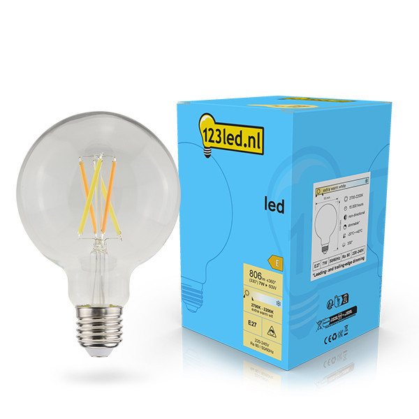 Bombilla LED E27 bola regulable luz cálida (7W) - 123tinta LDR02102 - 1