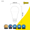 Bombilla LED E27 con sensor de luz mate de 8 W (60 W) - 123tinta LDR01844 - 2