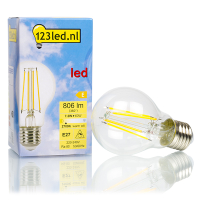 Bombilla LED E27 pera filamento regulable luz cálida (7.3W) - 123tinta  LDR01602