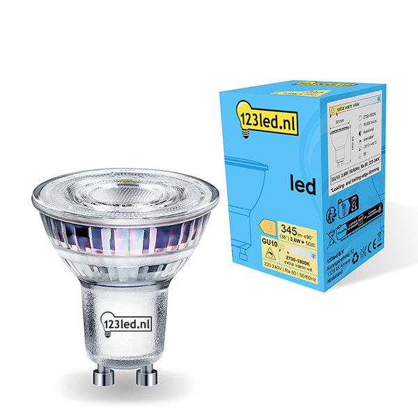Bombilla LED GU10 foco regulable luz cálida (3,6W) - 123tinta 929002065703c LDR01732 - 1