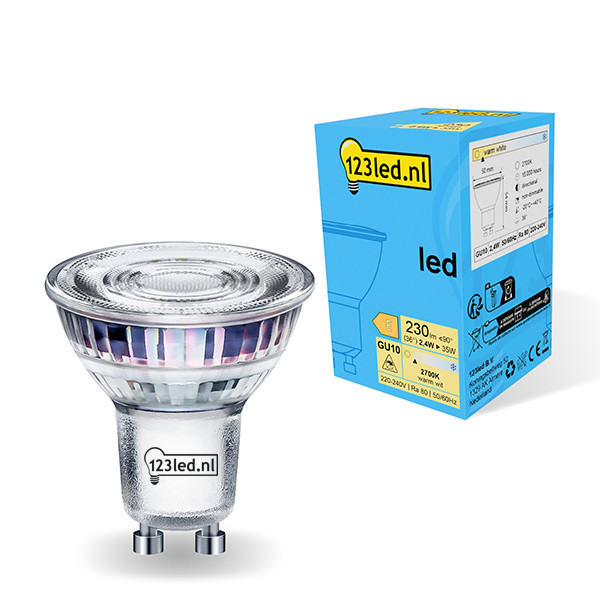 Bombilla led GU10 foco luz cálida (2.4W) - 123tinta  LDR01716 - 1