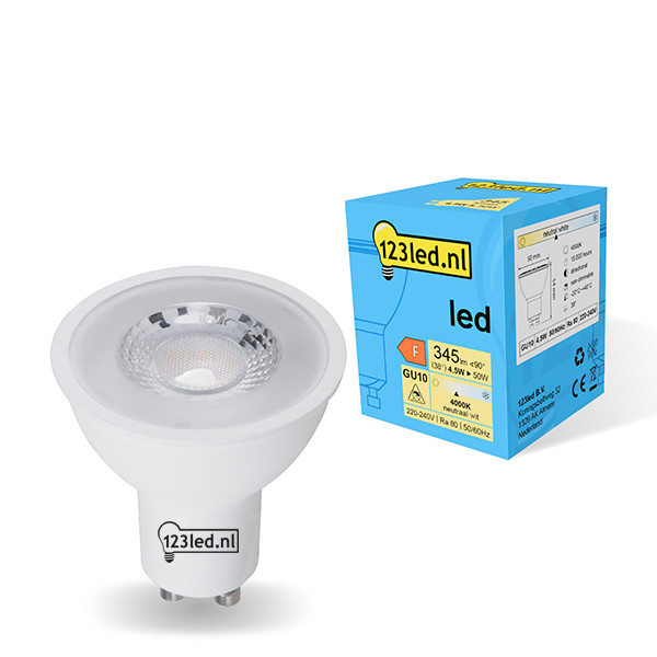 Bombilla led GU10 foco luz neutra (4.5W) - 123tinta  LDR01726 - 1