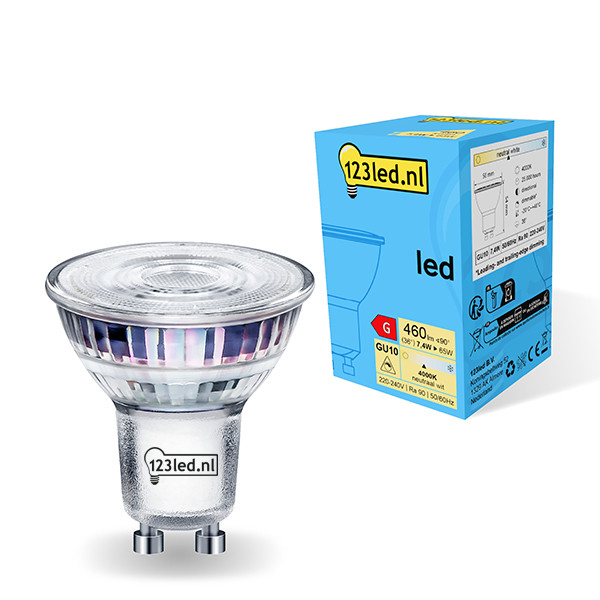 Bombilla led GU10 foco regulable luz cálida (7.4W) - 123tinta  LDR01736 - 1