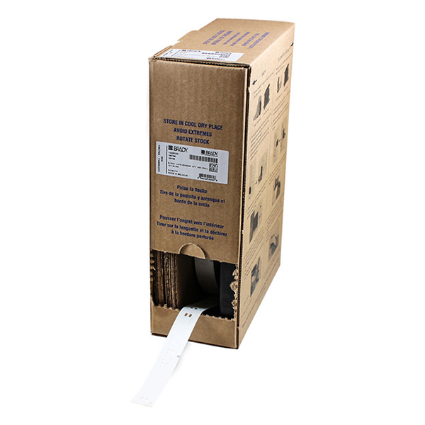 Brady BM-10x60-7643-WT Etiquetas de poliuretano blanco 10 mm x 60 mm (original) BM-10x60-7643-WT 148050 - 1